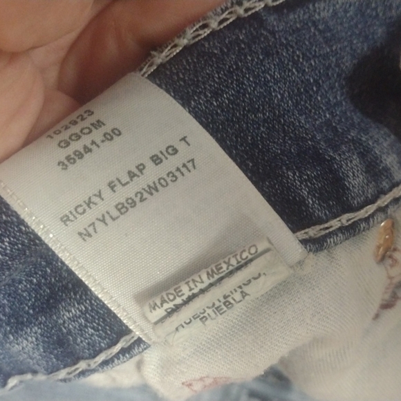 True religion Ricky straight Big T flap jeans size 32 - Picture 4 of 6